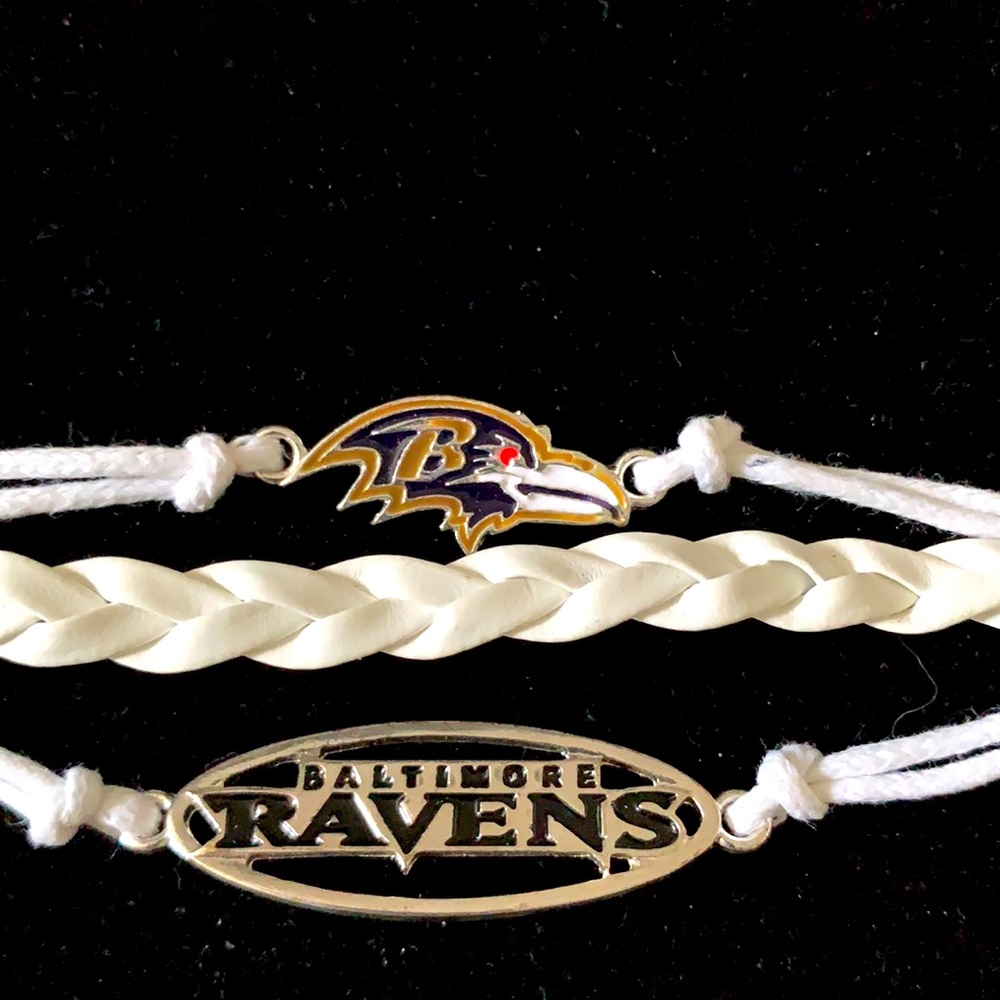 Baltimore Ravens Friendship Bracelet guc 81/2”